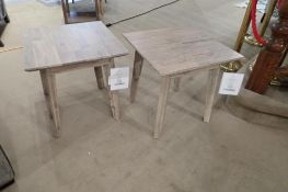 Lot of 2 LH Imports 19" Square End Tables.