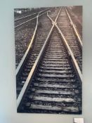 CVC 30"x48" Train Tracks Etched Picture.