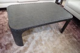 A.R.T. Furniture Metal 47 1/2"x30" Coffee Table and 22" Round End Table.