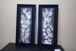 Lot of 2 Renwil Gita 35"x16" Framed Canvas Pictures.