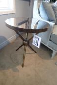 A.R.T Furniture 24" Round Mirror Top End Table.