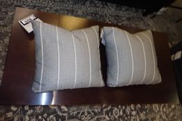 Lot of (2) 16" Square Throw Pillows.