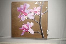 Renwil Warwick 48" Square Orchid Wooden Picture.