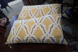 Lot of 2 Niche King Shams and Pillows.