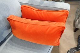 Lot of 2 Orange 22"x10" Throw Pillows.
