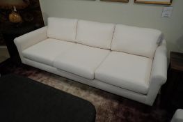 American Leather 7' Fabric Sofa.