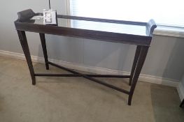 A.R.T. Furniture 50"x16" Console Table w/ Mirrored Glass Top.