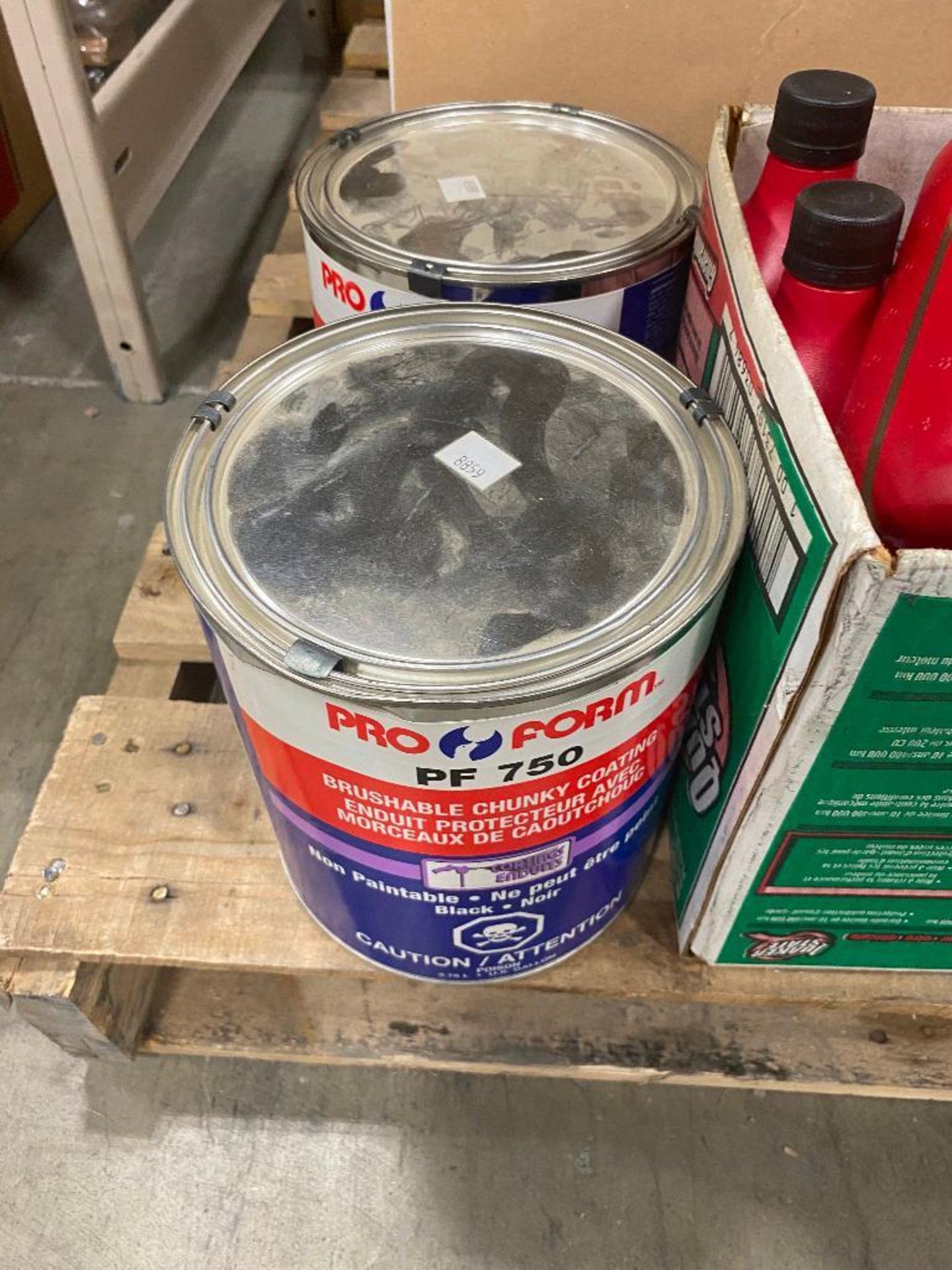 Pallet of Asst. Fluids including 5W-30 Oil, SAE 10W Oil, 15W-40 Oil, Brushable Chunky Coating, etc. - Image 4 of 4