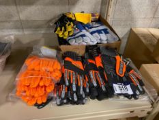Lot of Asst. Gloves, Including HD Impact Gloves, Carhartt Gloves, DeWalt Gloves, Bob Dale Gloves, et