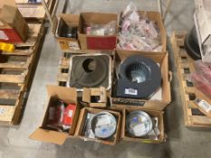 Pallet of Asst. Dayton Blower, Dayton Dampers, Fittings, etc.