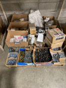 Lot of Asst. Fasteners including Washers, Bolts, Screws, Anchors, etc.