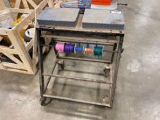 Mobile Electrical Stand w/ Wire Spool Rack, Parts Cases, etc.