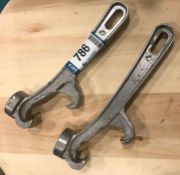 LOT OF 2 ALUMINUM PAIL OPENERS