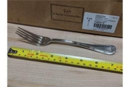 7-1/8" DESSERT FORKS, EXTRA HEAVY WEIGHT CHEF & SOMMELIER T4805 - LOT OF 36