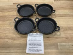 TOMLINSON CAST IRON MINI ROUND SERVERS - 1023654 - LOT OF 4 - NEW