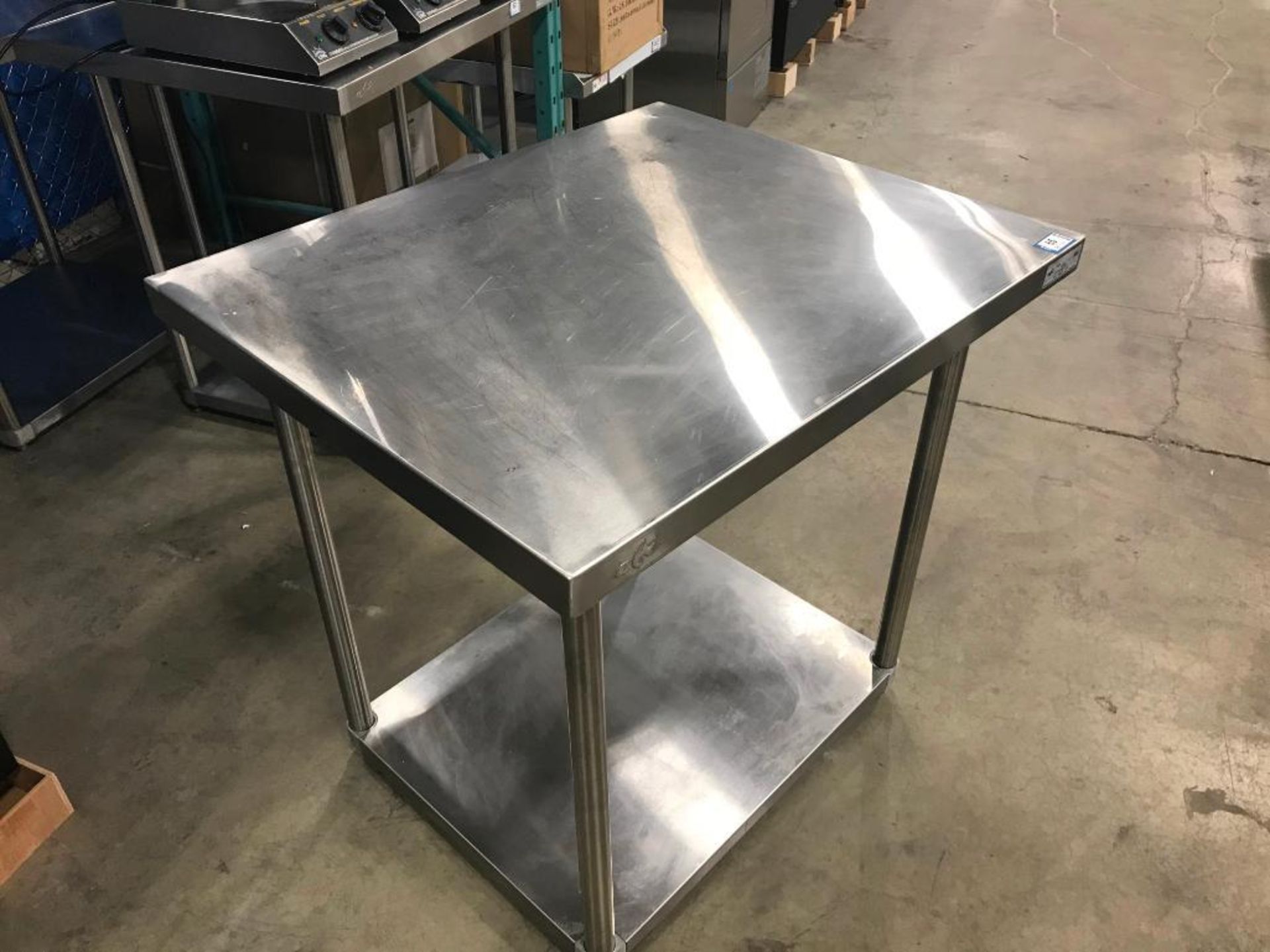 EFI 30" X 36" STAINLESS STEEL WORK TABLE WITH UNDERSHELF, EFI TS3036 - Image 3 of 4