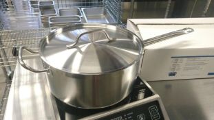 7.5QT HEAVY DUTY STAINLESS SAUCE PAN INDUCTION CAPABLE, JR 47682 - NEW