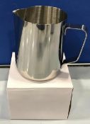 14 OZ / 414 ML STAINLESS STEEL FROTHING JUG / PITCHER, OMCAN 80032