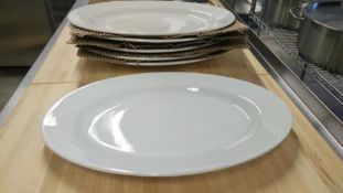15" OVAL PLATTERS - LOT OF 6 - JOHNSON ROSE 90045 - NEW