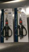 PRO-GRIP KITCHEN SHEARS, UPDATE EGU-7, LOT OF 2 - NEW