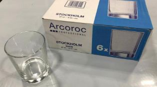 9.5OZ/270ML STOCKHOLM OLD FASHIONED GLASSES - BOX OF 6, ARCOROC 00826 - NEW