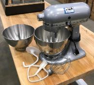 CUSTOM KITCHEN AID COUNTERTOP MIXER W/ 2 BOWLS & ATTACHMENTS