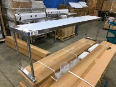 12" X 72" STAINLESS STEEL SINGLE OVERSHELF JOHNSON ROSE 81273 - NEW