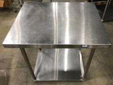 EFI 30" X 36" STAINLESS STEEL WORK TABLE WITH UNDERSHELF, EFI TS3036