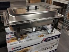 9 L / 9.5 QT CHAFING DISH WITH FIXED LEGS, OMCAN 21184 NEW