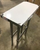 12" X 24" STAINLESS STEEL WORK TABLE, USWT-2412-4T - NEW