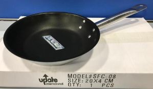 8" EXCALIBUR COATED NON-STICK INDUCTION STEEL FRY PAN, UPDATE SFC-08 - NEW