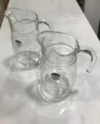 77.5OZ/2.3L TIVOLI GLASS PITCHERS - LOT OF 2 , LUMINARC 28438 - NEW