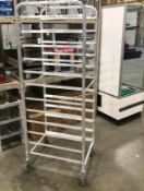 12 TIER MOBILE PAN RACK WITH COVER