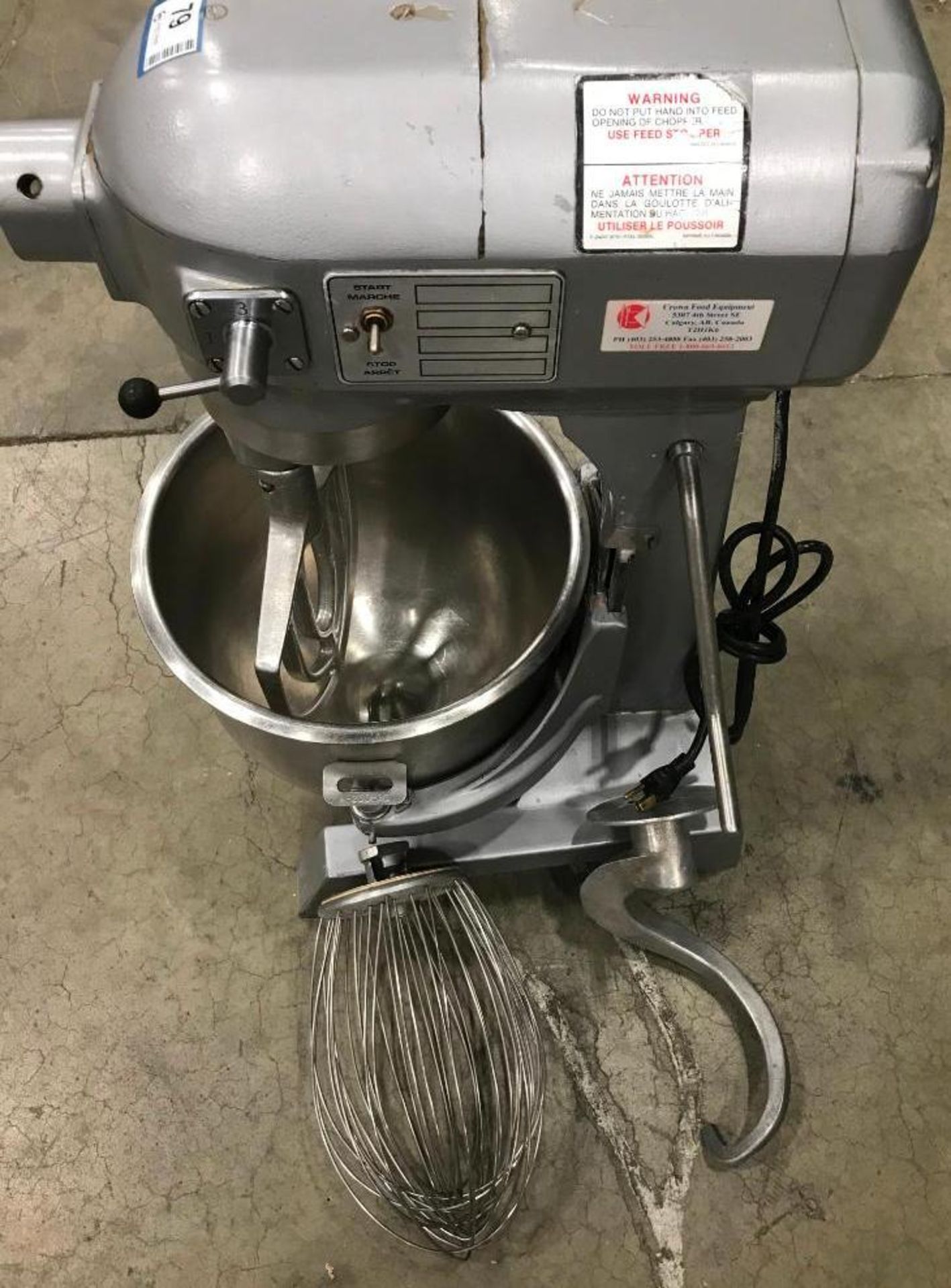 HOBART 20QT MIXER WITH ATTACHMENTS - Image 3 of 11