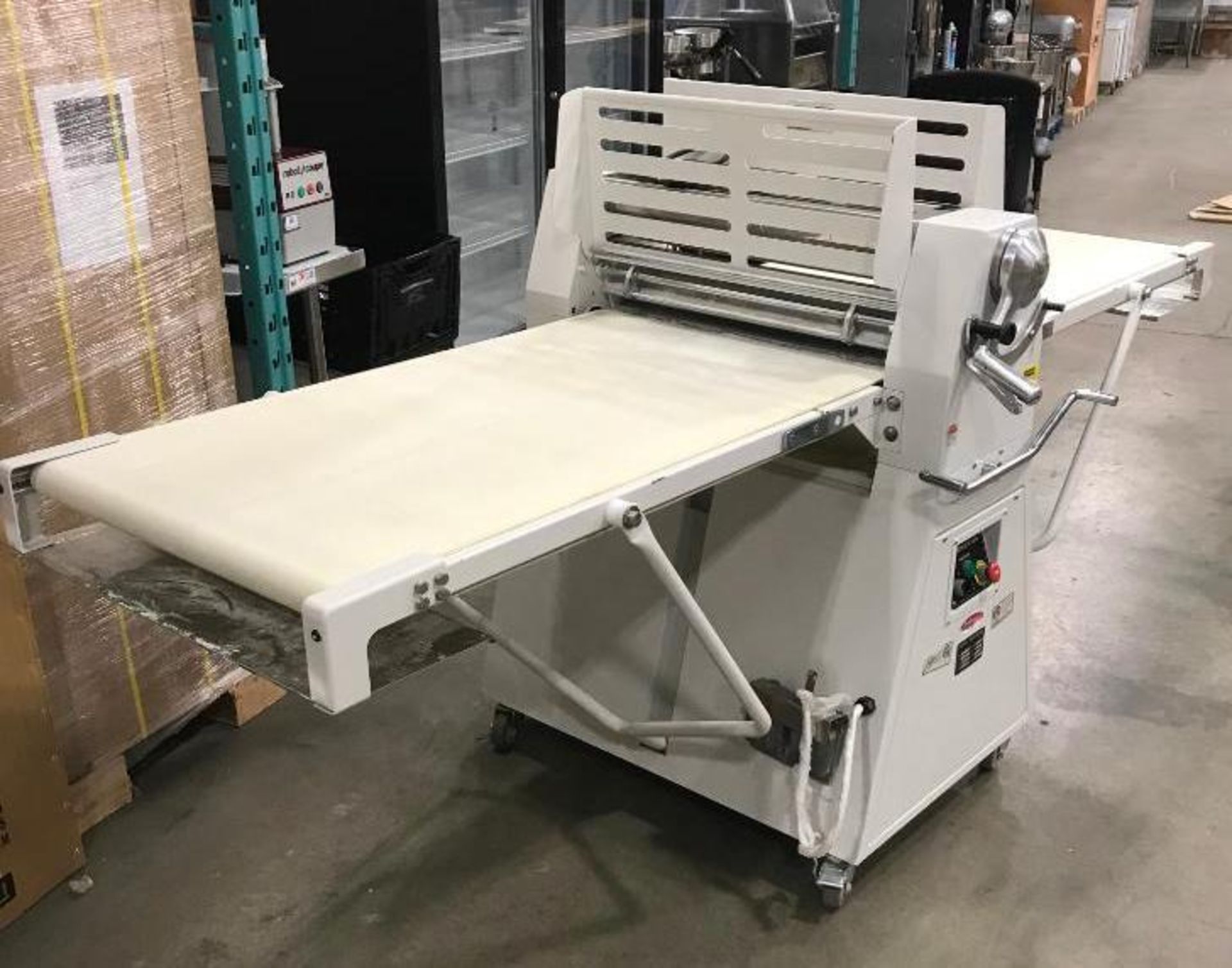 BAKEMAX BMFRS03 FLOOR STANDING DOUGH SHEETER, REVERSIBLE, 25" X 95" WORK LENGTH - Image 2 of 14