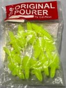 MINT GREEN FREE FLOW POURERS, CO-RECT OPO302 - LOT OF 12 - NEW