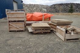 Lot of Asst. Dimensional Lumber, Truss Systems, 1/2 Sheets Plywood, Crates, etc.