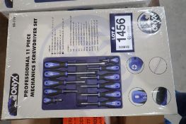 Lot of 2 Onyx Professional 11pc Mechanics Screwdriver Sets.