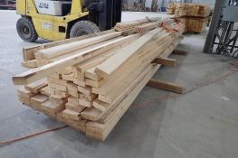 Lot of Approx. 25pcs 2x6x16 and Approx. 47pcs 2x4x16 Spruce Dimensional Lumber.