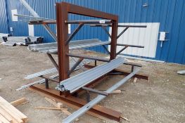 Double Sided Cantilever Rack w/ Asst. Galvanized Flashing.