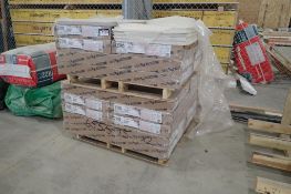 Lot of Approx. 17 Boxes 2'x4'x5/8"- 64 sq ft/box Acoustical Ceiling Panels.