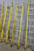 Featherlite 16' Fiberglass/Aluminum Extension Ladder.