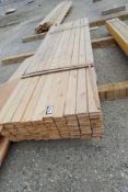 Lot of Approx. 150pcs 1x4x12 Spruce Dimensional Lumber.
