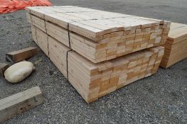 Lot of Approx. 36pcs 2x4x104" and Approx. 142pcs 2x6x104" Spruce Dimensional Lumber.