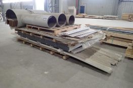 Lot of 9 Bundles Baseboard Molding, 4 Rolls, Metal Sheeting, 2 Rolls 3M Air and Vapor Barrier, Hardi