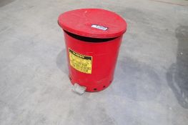 Justrite Oily Waste Can.