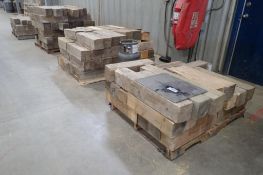 Lot of 4 Pallets 6"x6" Dunnage Blocks.