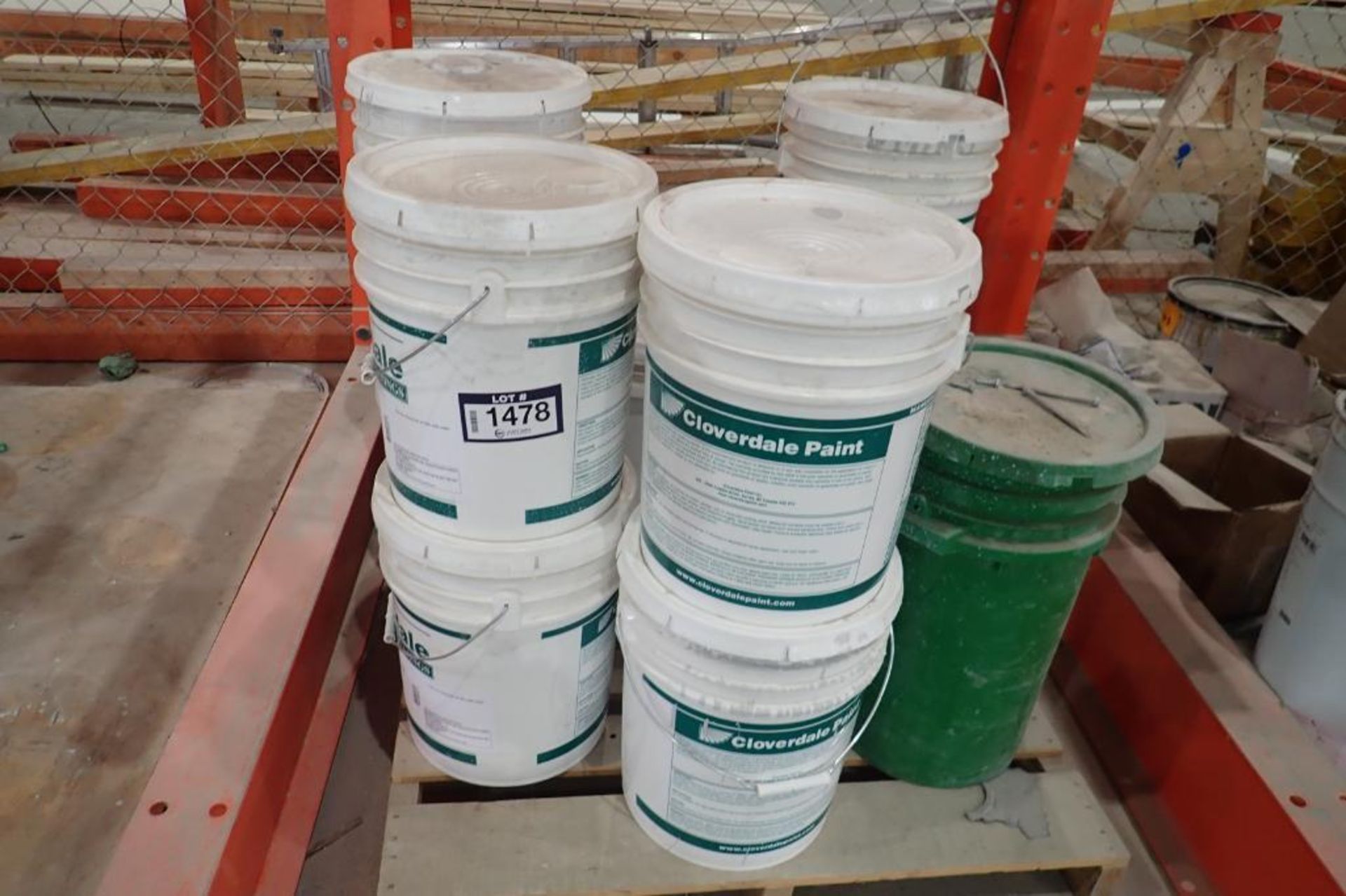 Lot of Cloverdale Latex Drywall Primer and Eggshell Gloss Level II Paint, etc.