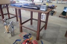 Steel 4'x4' Shop Table.