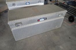 Checkerplate Aluminum Tool Box.